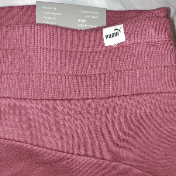🆕Puma | Regular Fit Maroon Jogger Sweatpants Womens Size Large - Picture 5 of 6